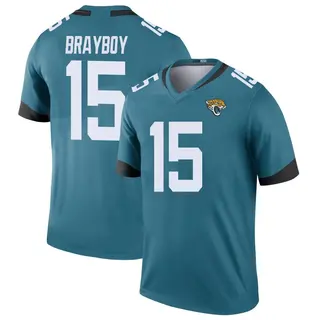 Jacksonville Jaguars Youth Chandler Brayboy Legend Color Rush Jersey - Teal