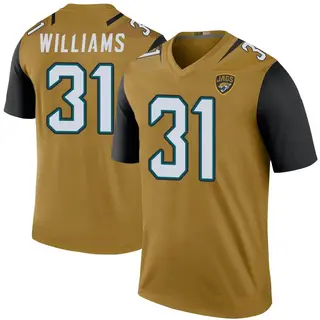 Jacksonville Jaguars Youth Darious Williams Legend Color Rush Bold Jersey - Gold
