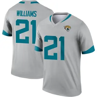 Jacksonville Jaguars Youth Darious Williams Legend Silver Inverted Jersey