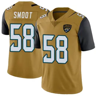 Jacksonville Jaguars Youth Dawuane Smoot Limited Color Rush Vapor Untouchable Jersey - Gold