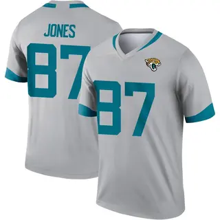 Jacksonville Jaguars Youth J.J. Jones Legend Silver Inverted Jersey