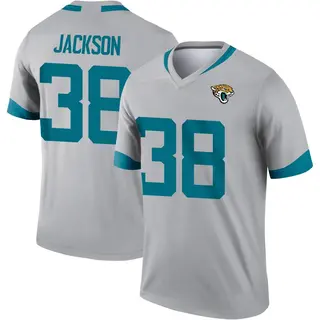 Jacksonville Jaguars Youth Ja'Quinden Jackson Legend Silver Inverted Jersey