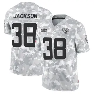 Jacksonville Jaguars Youth Ja'Quinden Jackson Limited 2024 Salute to Service Jersey - Arctic Camo