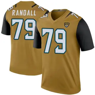 Jacksonville Jaguars Youth Kenny Randall Legend Color Rush Bold Jersey - Gold