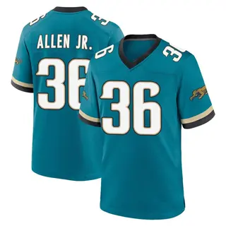 Jacksonville Jaguars Youth LeQuint Allen Jr. Game Prowler Throwback Jersey - Teal