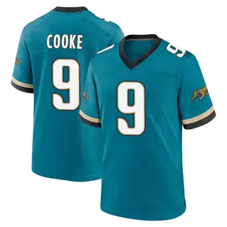 Jacksonville Jaguars Youth Logan Cooke Game Prowler Throwback Jersey - Teal