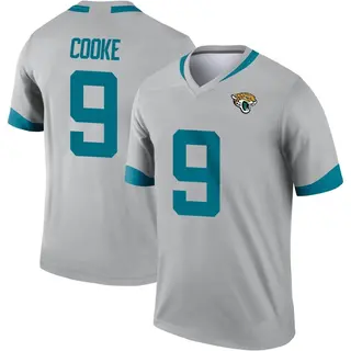 Jacksonville Jaguars Youth Logan Cooke Legend Silver Inverted Jersey