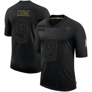 Jacksonville Jaguars Youth Logan Cooke Limited 2020 Salute To Service Jersey - Black