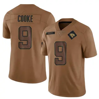 Jacksonville Jaguars Youth Logan Cooke Limited 2023 Salute To Service Jersey - Brown