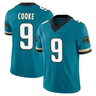 Jacksonville Jaguars Youth Logan Cooke Limited Prowler Throwback Vapor F.U.S.E. Jersey - Teal