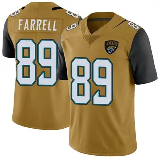 Jacksonville Jaguars Youth Luke Farrell Limited Color Rush Vapor Untouchable Jersey - Gold