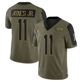 Jacksonville Jaguars Youth Marvin Jones Jr. Limited 2021 Salute To Service Jersey - Olive