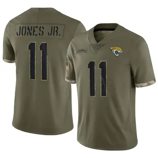 Jacksonville Jaguars Youth Marvin Jones Jr. Limited 2022 Salute To Service Jersey - Olive