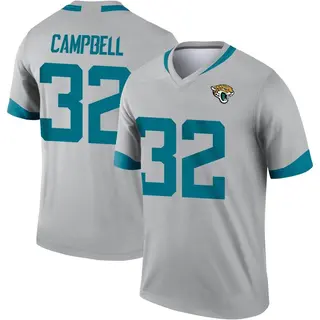 Jacksonville Jaguars Youth Tyson Campbell Legend Silver Inverted Jersey