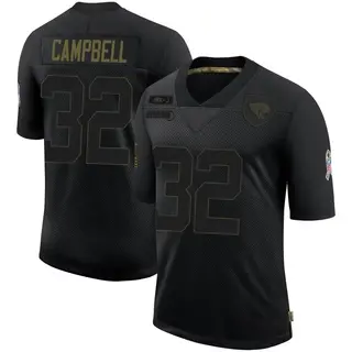 Jacksonville Jaguars Youth Tyson Campbell Limited 2020 Salute To Service Jersey - Black