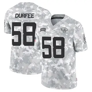 Jacksonville Jaguars Youth Zach Durfee Limited 2024 Salute to Service Jersey - Arctic Camo